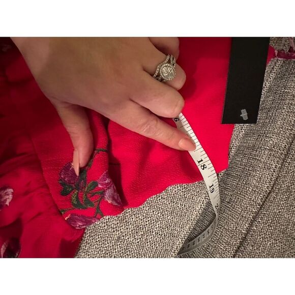 Free Press Floral Dress‎ Medium Red - Picture 6 of 7